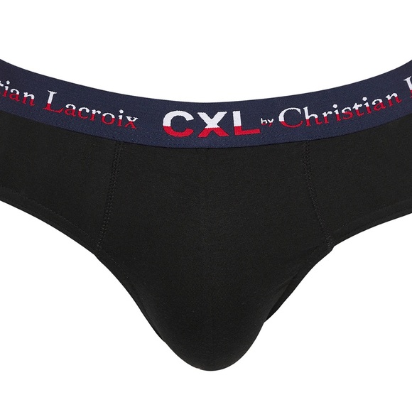 NWT Christian LaCroix Black Cotton Stretch Briefs - Medium #briefs #trunks - Picture 4 of 4